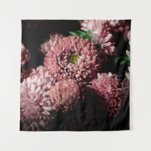 Botanical floral dark moody banner or background w tapestry