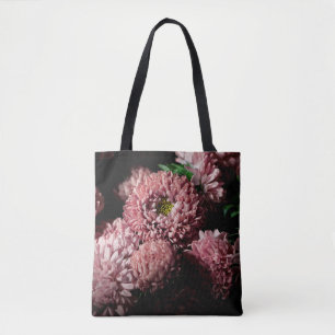 Botanical floral dark moody banner or background w tote bag