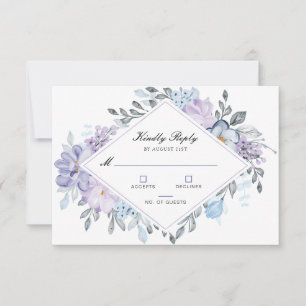 Botanical Floral Garden Wedding RSVP Cards