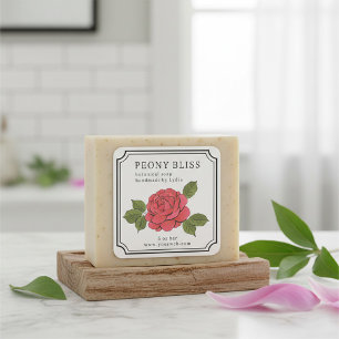 Botanical Floral Handmade Soap Sticker