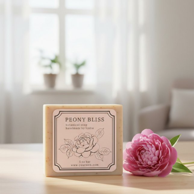 Botanical Floral Handmade Soap Sticker (Creator Uploaded)