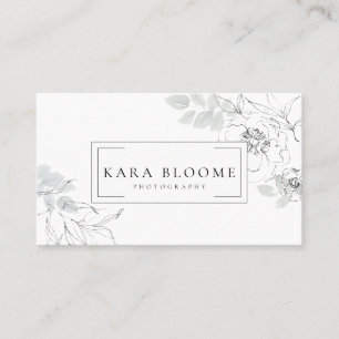 Botanical Floral Illustration Business Card