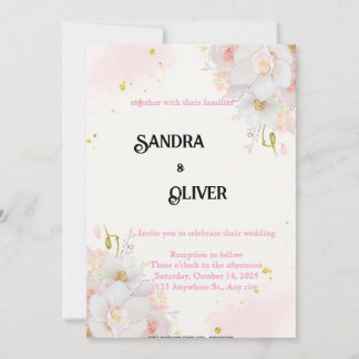 Botanical Floral Invitation