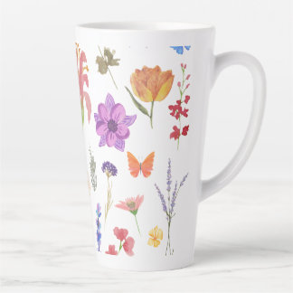 Botanical Floral Latte Mug | Gift for Her