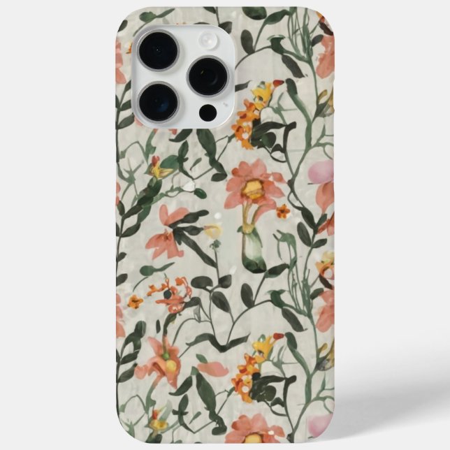 Botanical Floral Pattern  Case-Mate iPhone Case (Back)