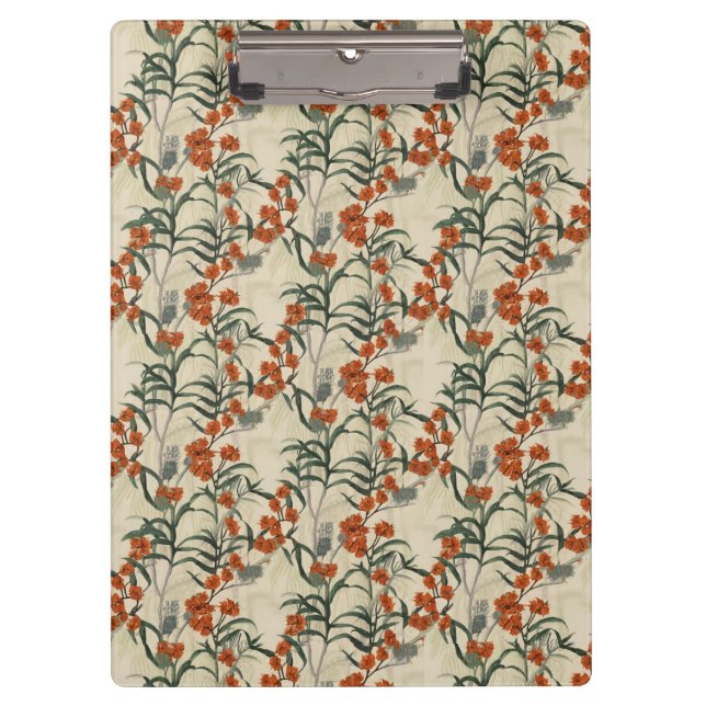 Botanical Floral Pattern  Clipboard (Front)