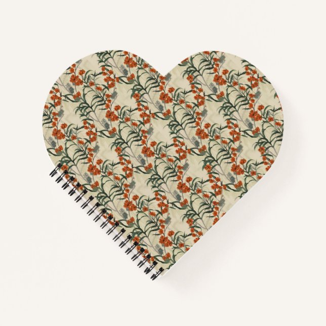 Botanical Floral Pattern  Notebook (Front)