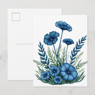 Botanical Floral Postcard