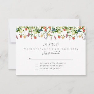 Botanical Floral Response Cards