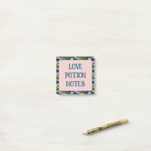 Botanical Floral Skull Spine Design Post-it Notes