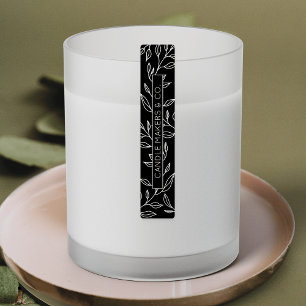 Botanical Floral Tamper Proof Thin Product Label