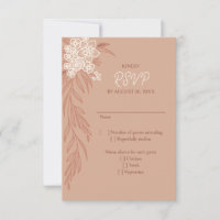 Botanical Floral Terracotta Wedding
