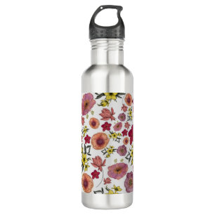 Botanical Floral Watercolor Pattern 1.0 710 Ml Water Bottle