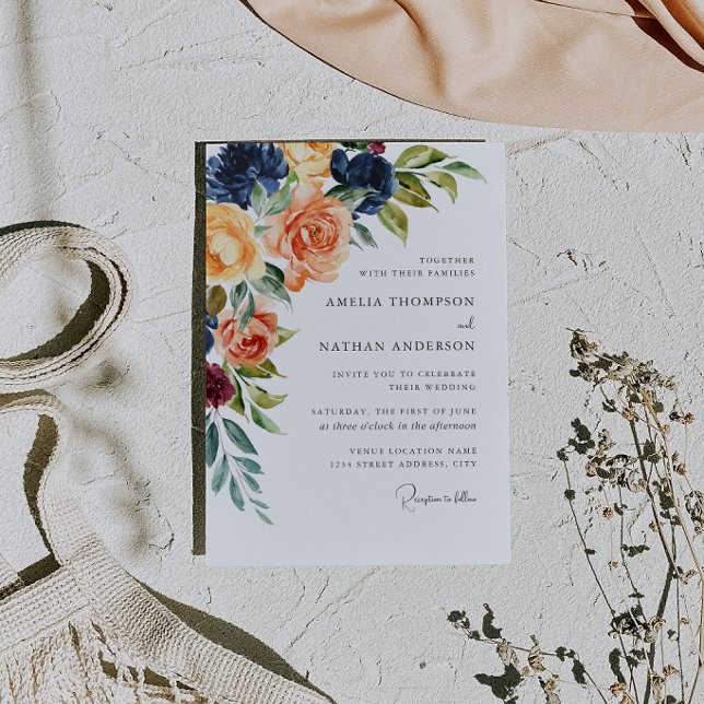 Botanical Floral Wedding Invitation (Creator Uploaded)