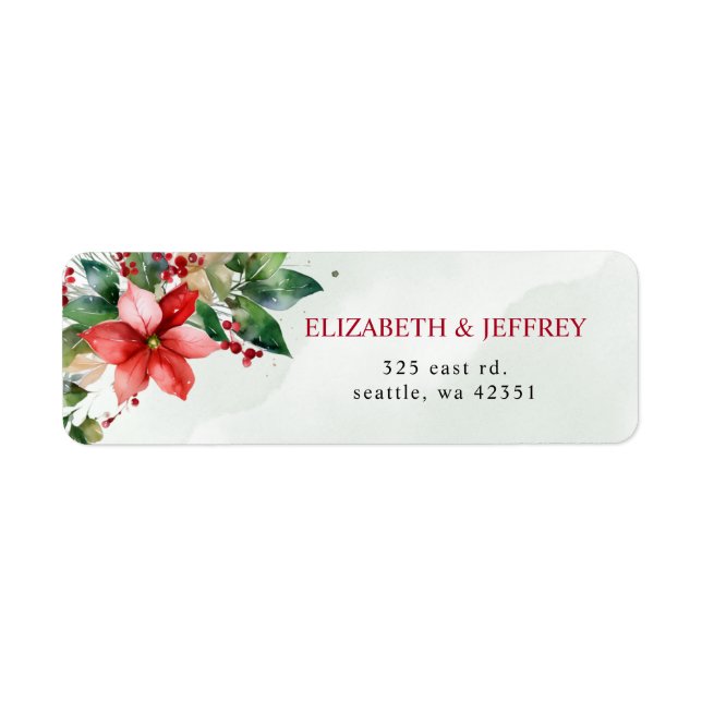 Botanical Floral Winter Christmas Wedding (Front)