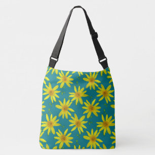 Botanical Floral Yellow on any Colour Crossbody Bag