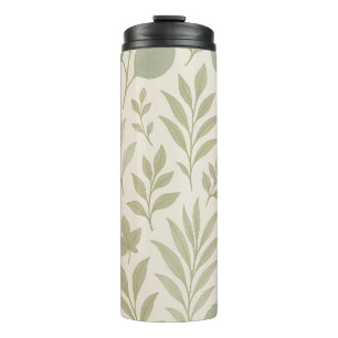 Botanical Flow Seamless Pattern   Luxury Yoga  Thermal Tumbler