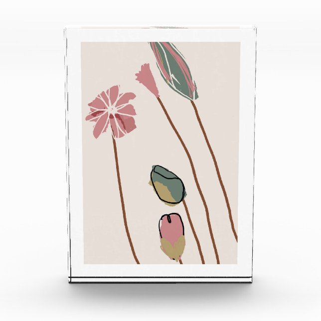  Botanical flower art Photo Block (Front)