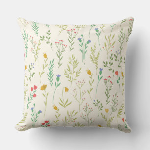 Botanical Flower Floral Pattern 20" x 20" Cushion