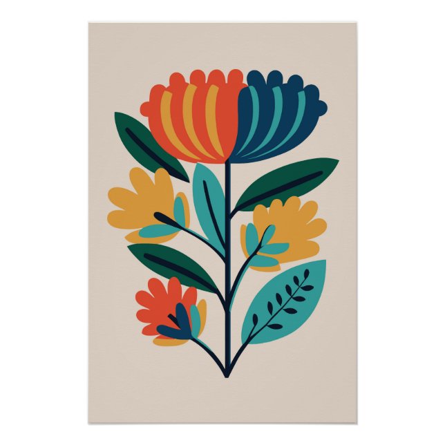 Botanical Flower Nr. 14 Poster (Front)