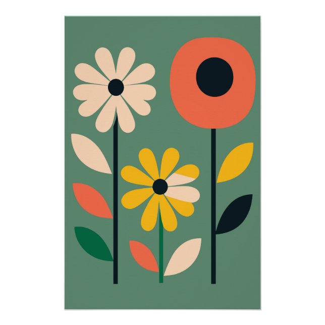 Botanical Flower Poster - Nr. 6 (Front)