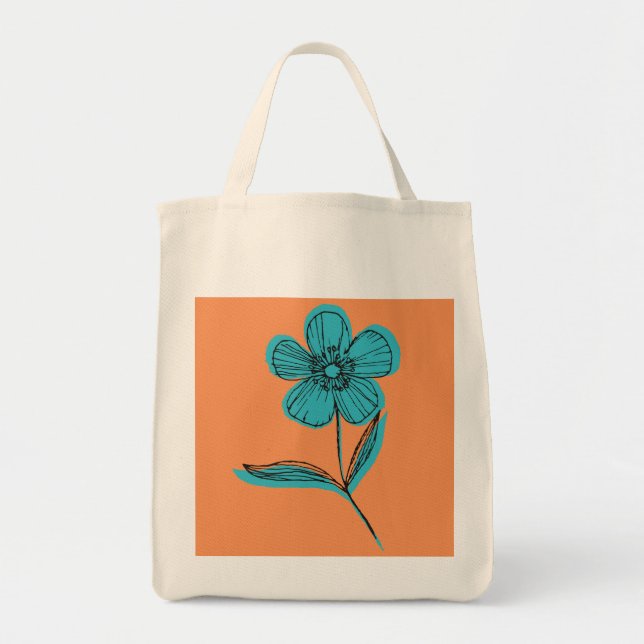 botanical flower tote bag (Front)