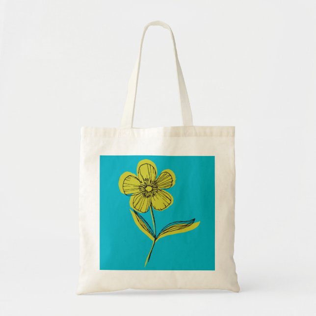 botanical flower tote bag (Front)