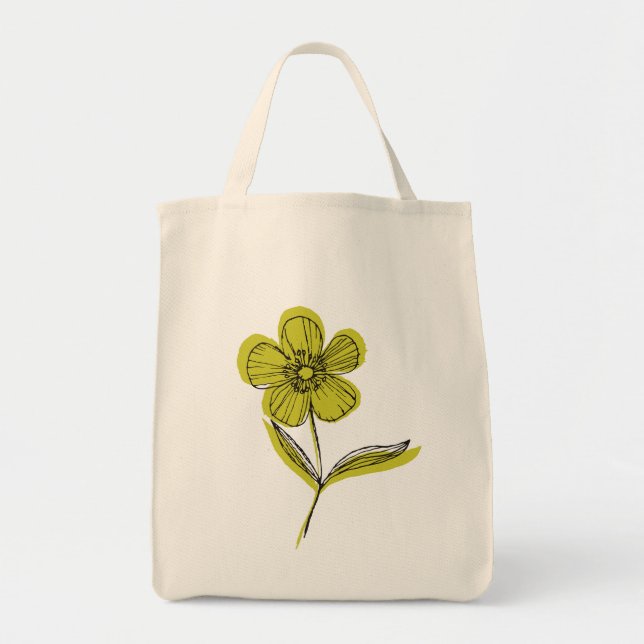 botanical flower tote bag (Front)