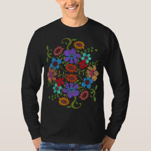 Botanical Flowers Vintage Floral Wildflower Botani T-Shirt