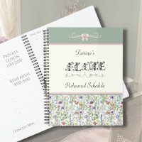 Botanical Flute Sage Rehearsal Schedule Planner