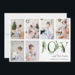 Botanical Foliage & Gold JOY Photo Grid Christmas Holiday Card<br><div class="desc">Spread joy this holiday season by sending our beautiful Christmas card to your loved ones. This elegant card boasts a stunning botanical foliage design accented with faux gold. It showcases six portrait photographs, a heartfelt message, and your names to add a personal touch. Send 'JOY' to friends and family with...</div>