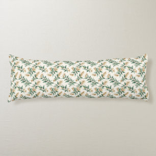 Botanical Foliage Leaves Pattern Body Cushion