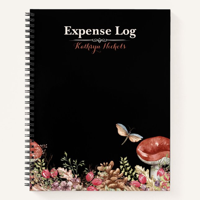 Botanical Forest Office Spiral Notebook (Front)