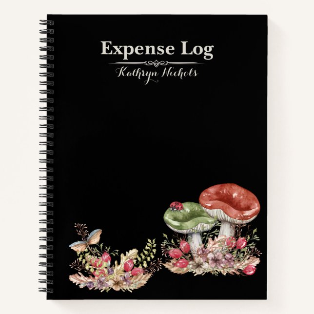 Botanical Forest Office Spiral Notebook (Front)