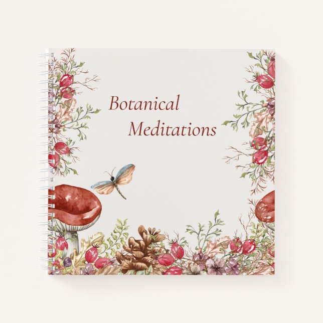 Botanical Forest Spiral Notebook (Front)