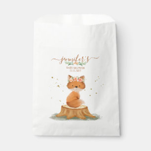 Botanical Fox Baby Shower Favour Bags