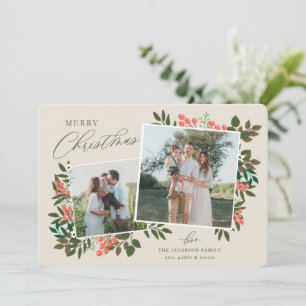 Botanical Frame Christmas Card