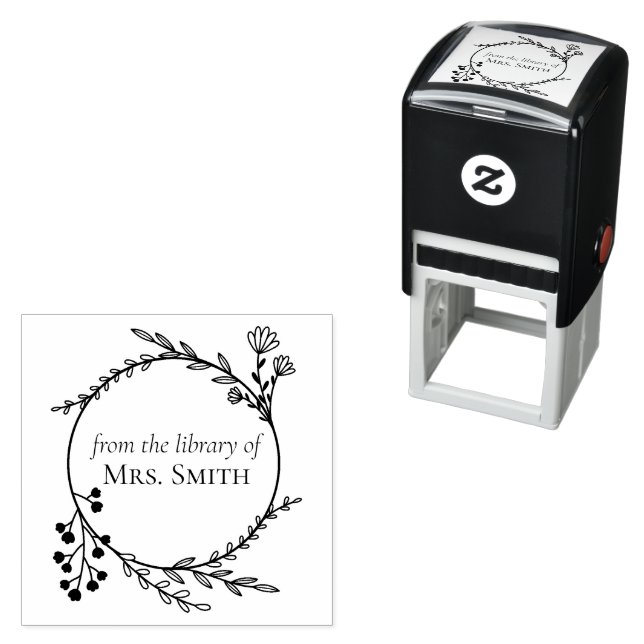 Botanical Frame  From the Library Of Self-inking Stamp (In Situ)