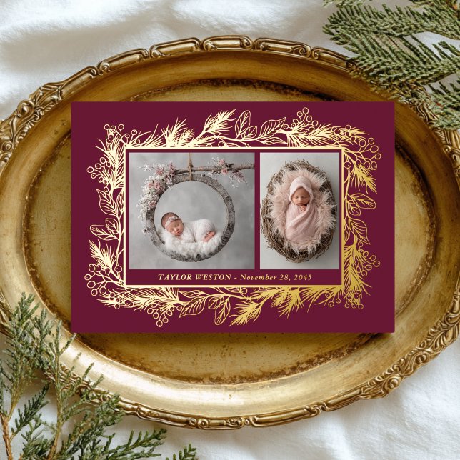 Botanical Frame Winter Foliage New Baby (Creator Uploaded)