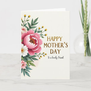 Botanical Friend Mothers Day Card