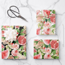 Botanical Fruit and Flowers 