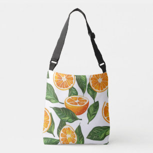 Botanical Fruit Orange Citrus Seamless Crossbody Bag