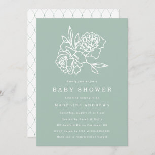 Botanical Garden   Baby Shower Invitation