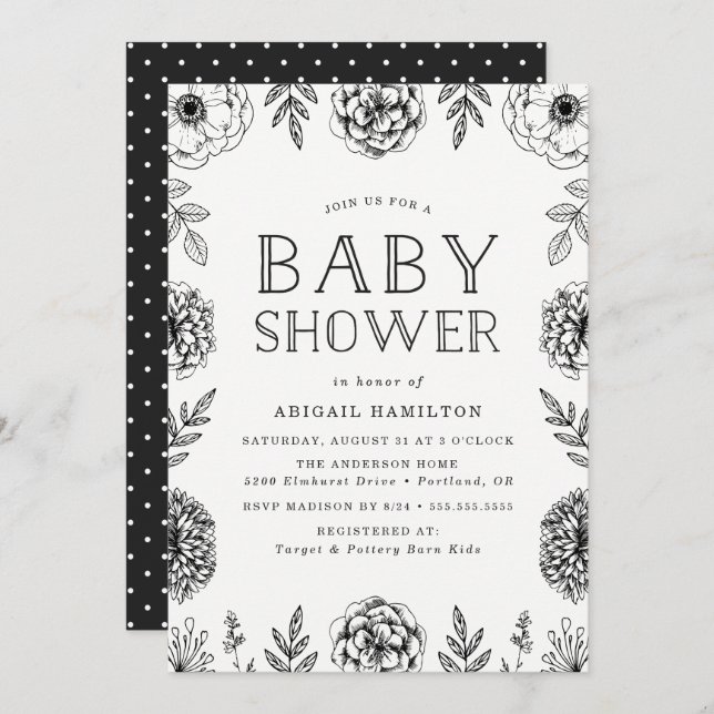Botanical Garden | Baby Shower Invitation (Front/Back)
