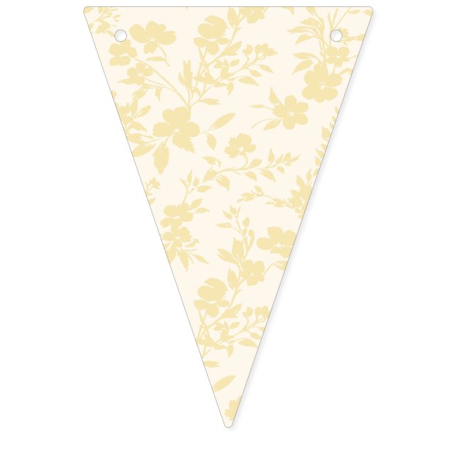 Botanical Garden Buttercream - Neutral Bunting (First Flag)