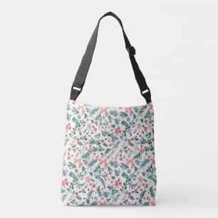 Botanical Garden Christmas Crossbody Tote Bag