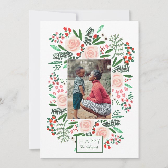Botanical Garden Christmas Holiday | Photo Card (Front)