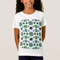 Botanical Garden Cute Teal Succulent Pattern