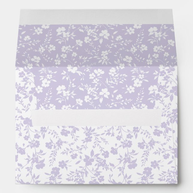 Botanical Garden Dusty Lavender - Neutral Envelope (Back (Bottom))