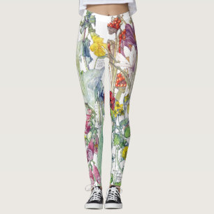 Botanical Garden Flowers All Over Print Leggings